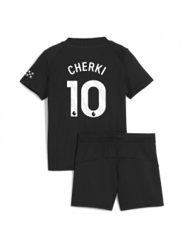 Billige Manchester City Rayan Cherki #10 Bortedraktsett Barn 2025-26 Kortermet (+ Korte bukser)